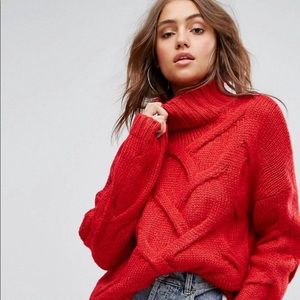 Boohoo Soft Knit Cable Sweater